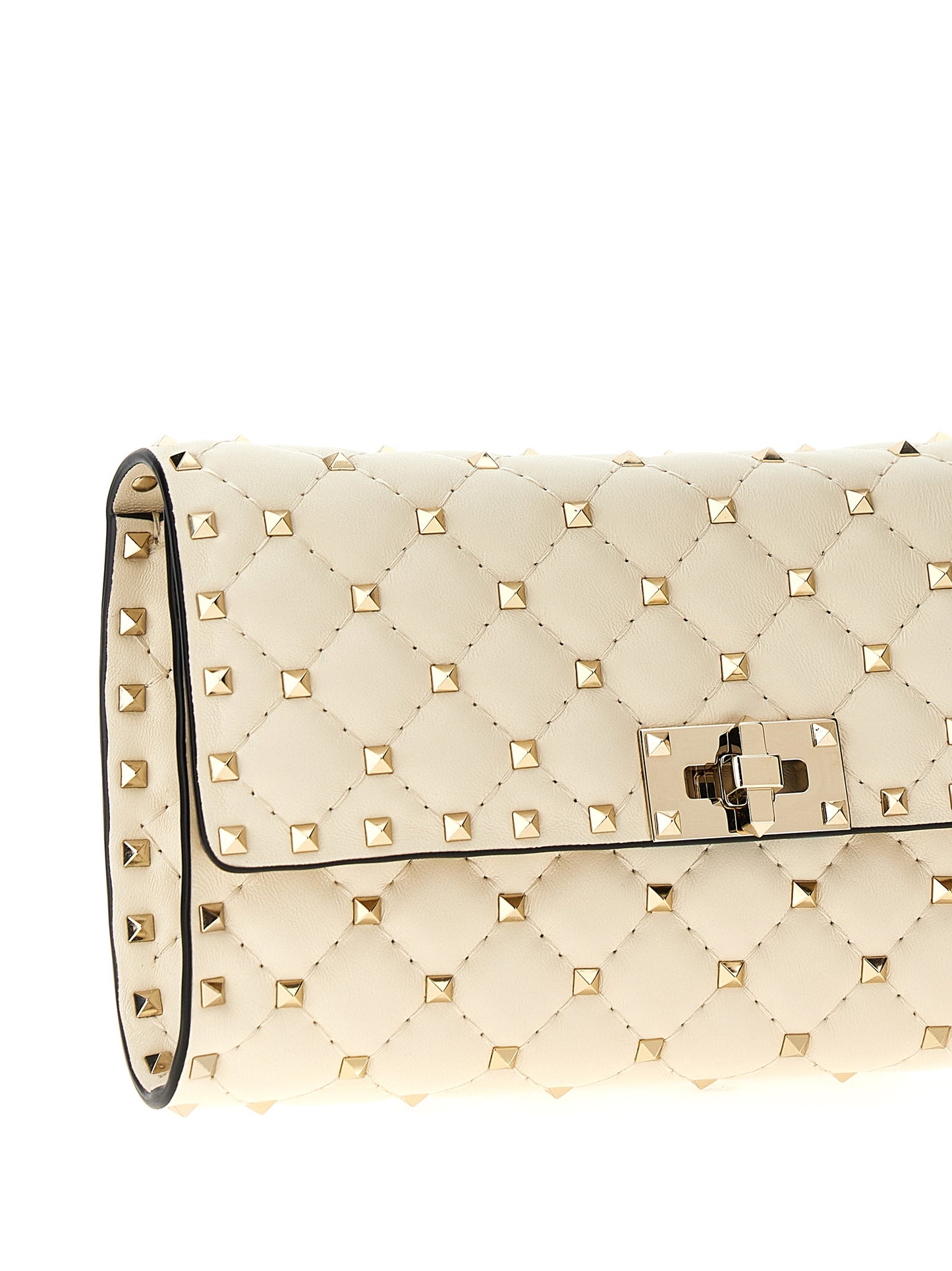 Bolso de Hombro Valentino Garavani Blanco de Piel de Cordero