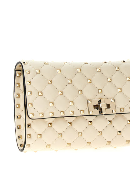Bolso de Hombro Valentino Garavani Blanco de Piel de Cordero