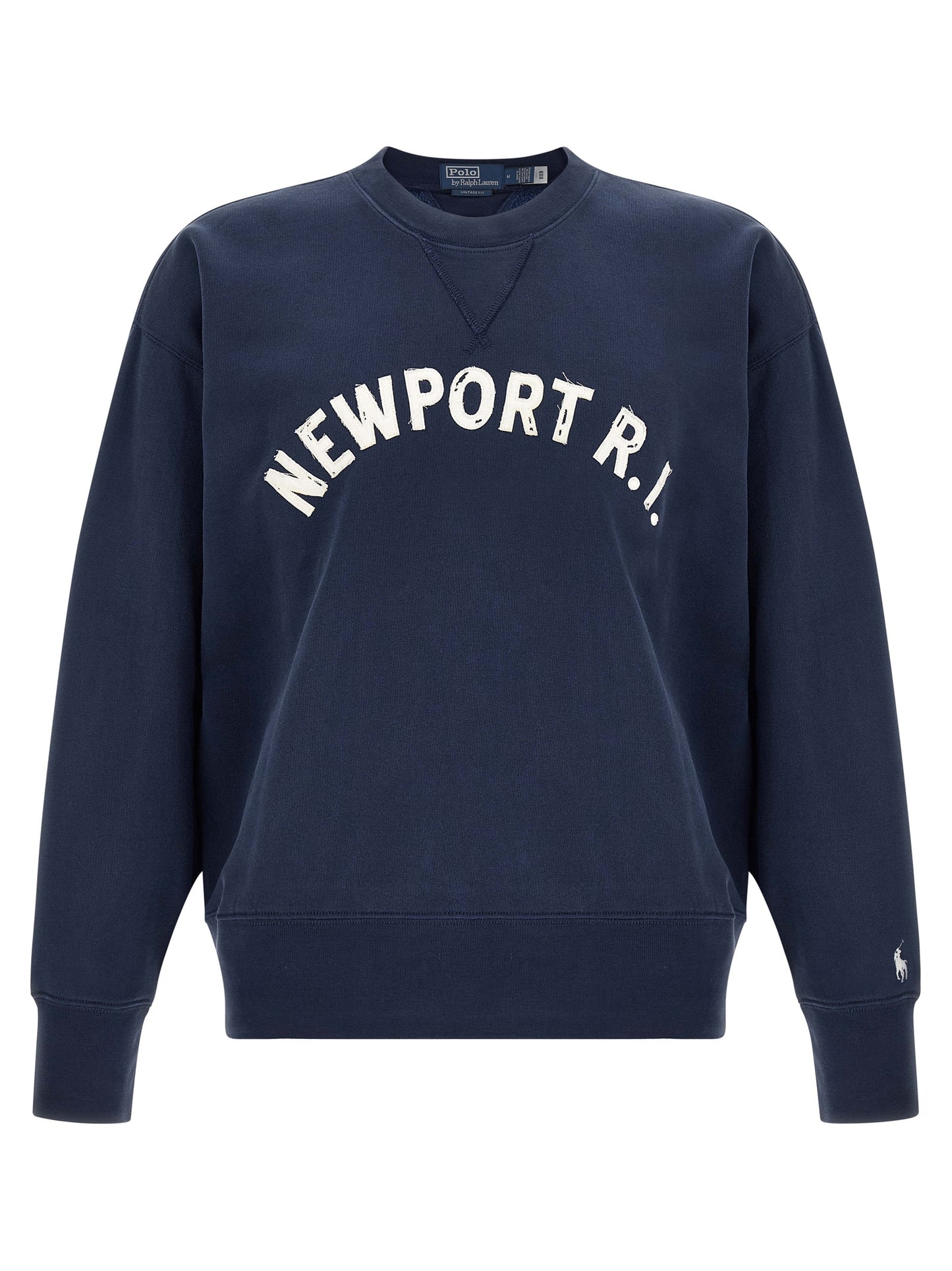 Sweat-shirt en coton bleu modèle classique Polo Ralph Lauren