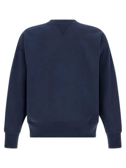 Sweat-shirt en coton bleu modèle classique Polo Ralph Lauren