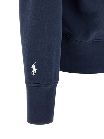 Sweat-shirt en coton bleu modèle classique Polo Ralph Lauren