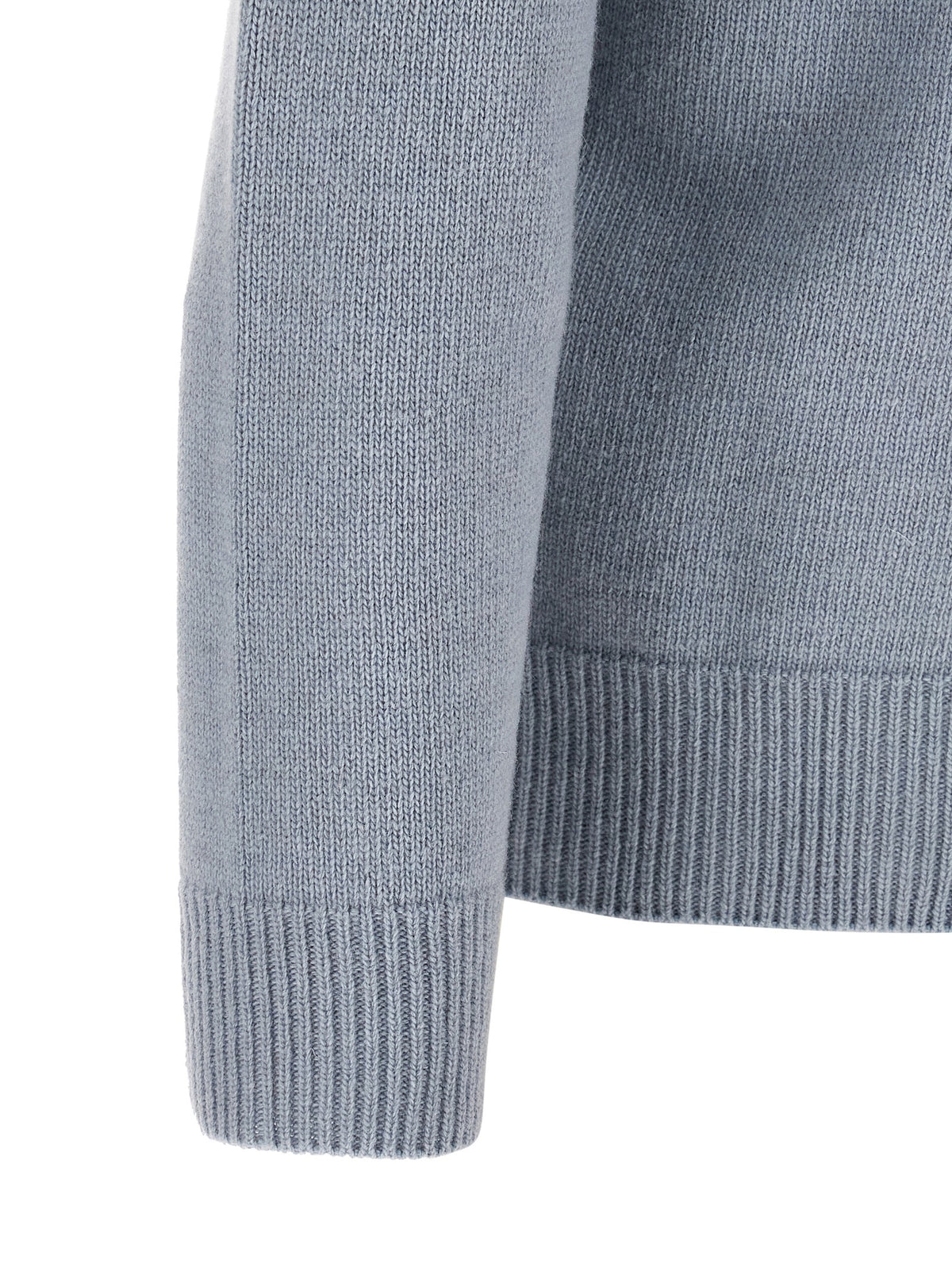 Cardigan Stone Island en Laine Vierge Bleue Modèle 5100040
