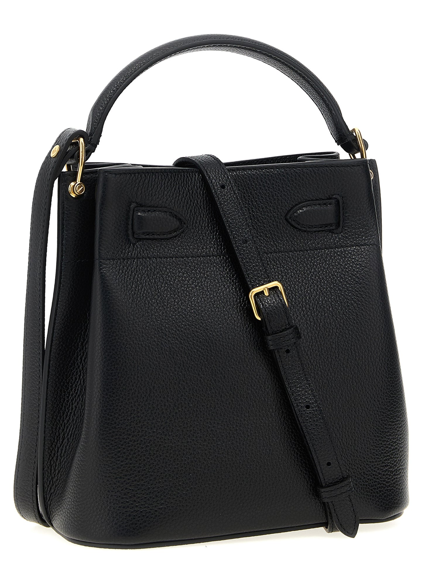 Bolso cruzado Mulberry de piel de becerro negra