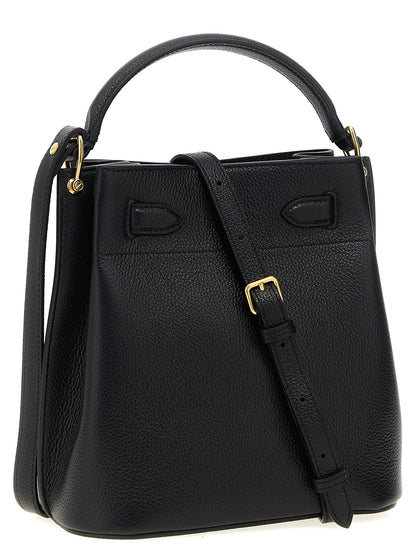 Bolso cruzado Mulberry de piel de becerro negra