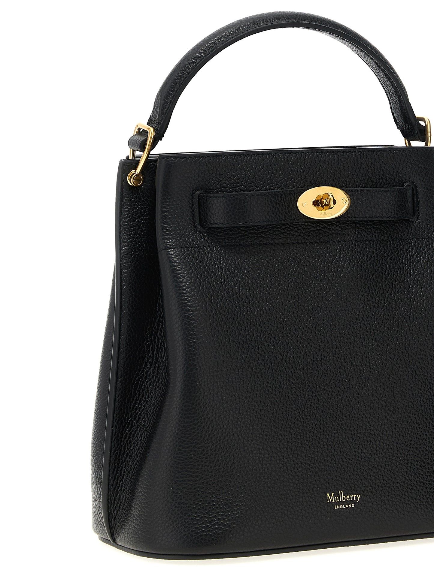 Bolso cruzado Mulberry de piel de becerro negra