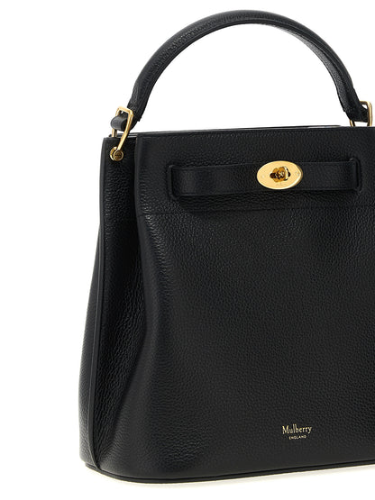 Bolso cruzado Mulberry de piel de becerro negra