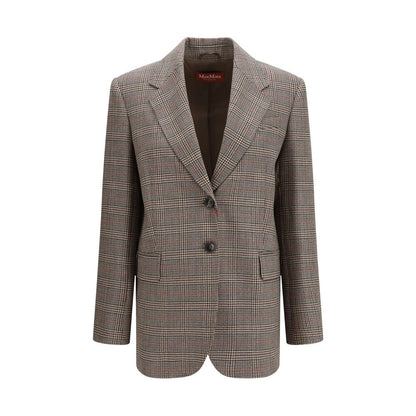 Blazer Max Mara Aries Oves de lana marrón