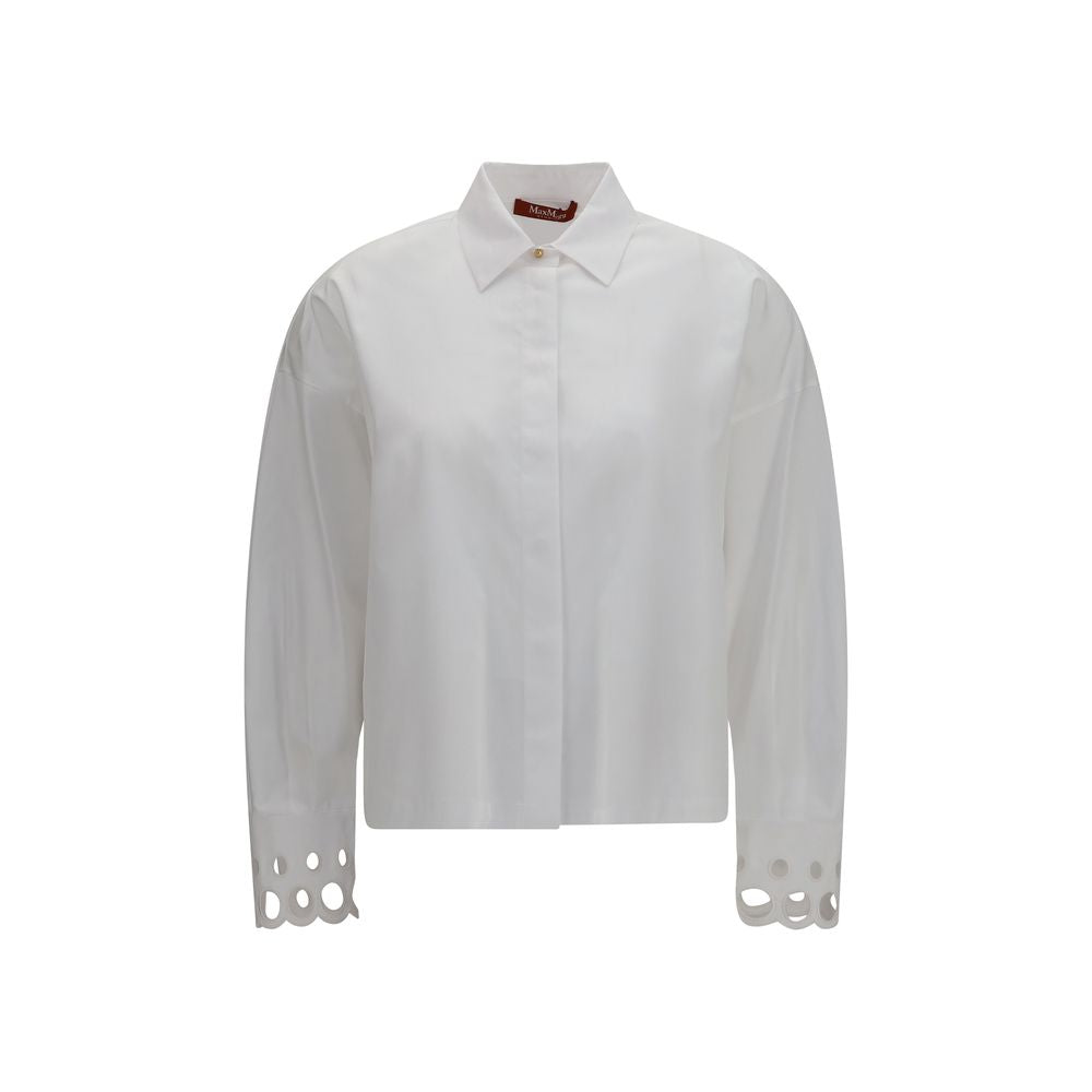Camisa de vestir Max Mara de algodón blanco