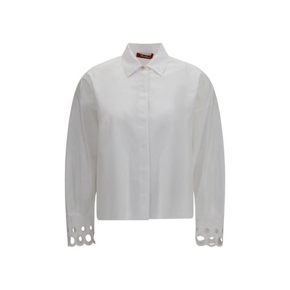Camisa de vestir Max Mara de algodón blanco