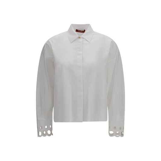 Camisa de vestir Max Mara de algodón blanco