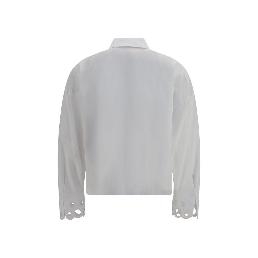 Camisa de vestir Max Mara de algodón blanco