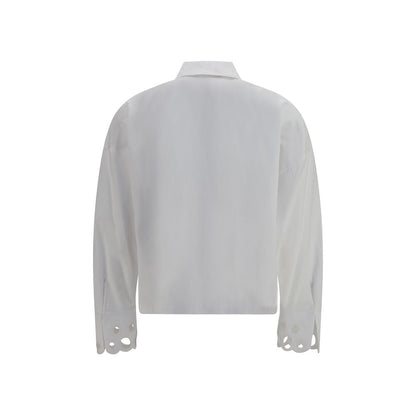 Camisa de vestir Max Mara de algodón blanco