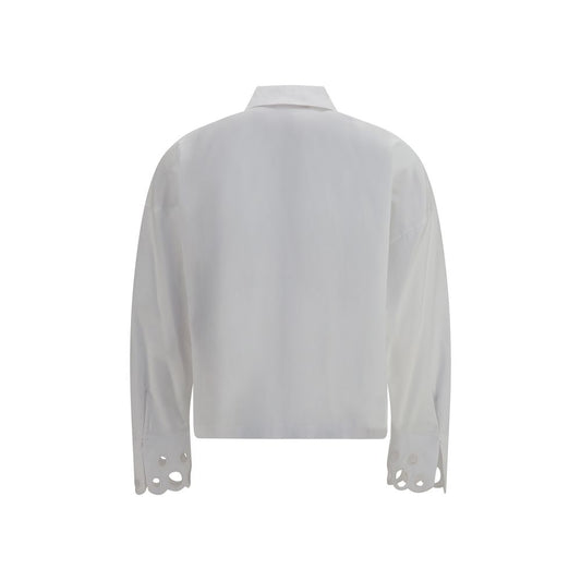 Camisa de vestir Max Mara de algodón blanco