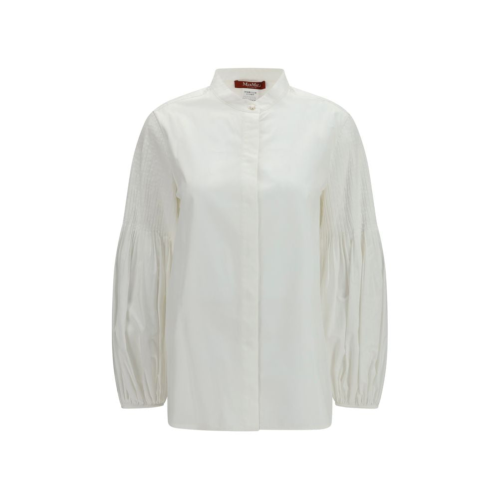 Blusa Max Mara de algodón blanco