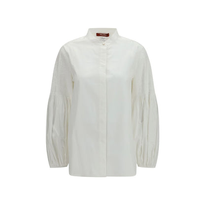 Blusa Max Mara de algodón blanco