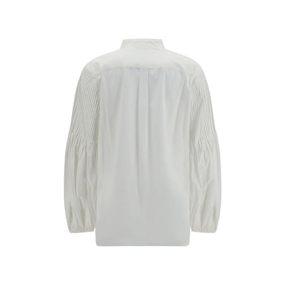 Blusa Max Mara de algodón blanco