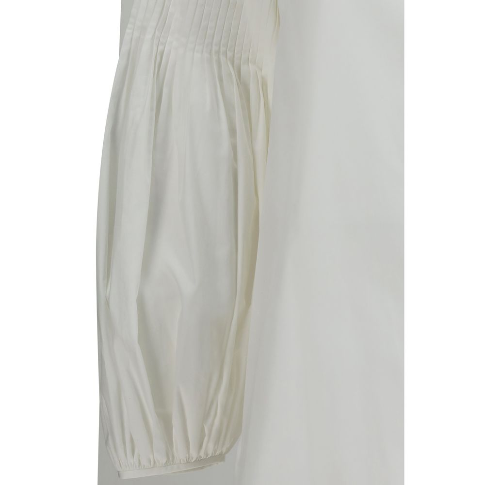 Blusa Max Mara de algodón blanco