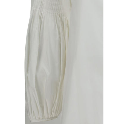 Blusa Max Mara de algodón blanco