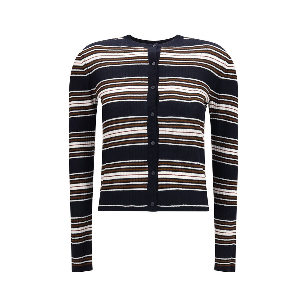 Cárdigan de seda azul Max Mara