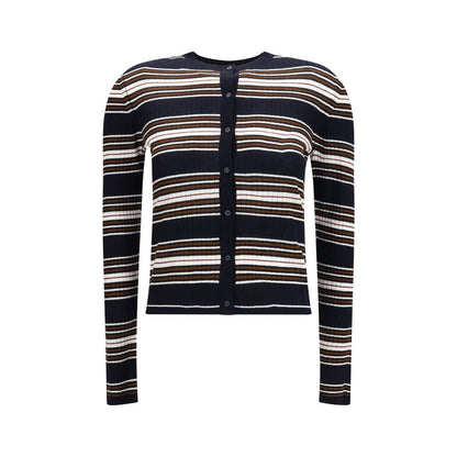 Cárdigan de seda azul Max Mara
