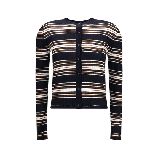 Cárdigan de seda azul Max Mara