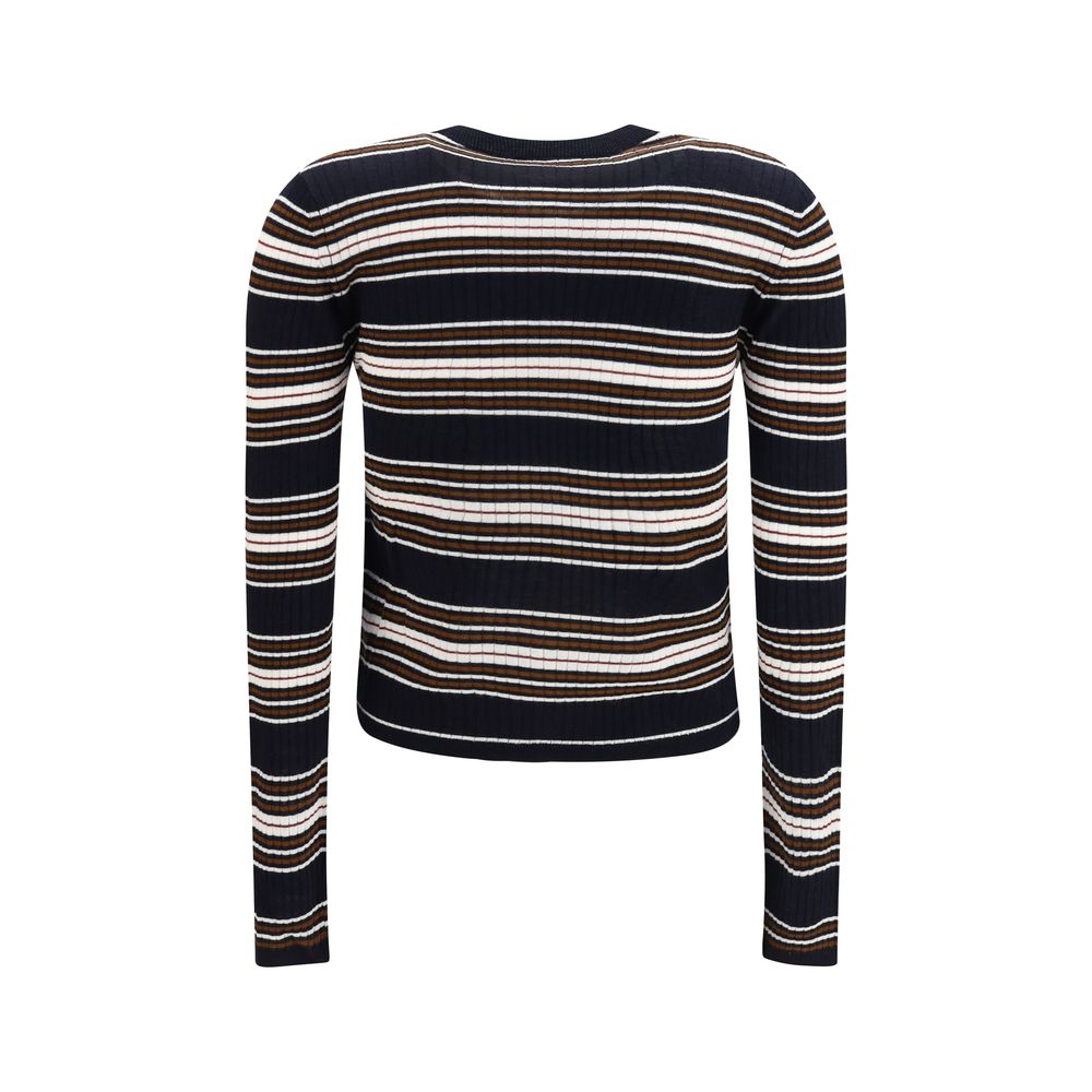Cárdigan de seda azul Max Mara