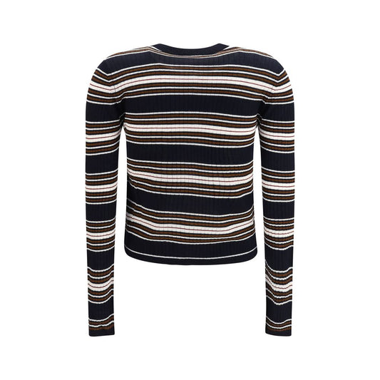 Cárdigan de seda azul Max Mara