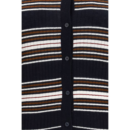 Cárdigan de seda azul Max Mara