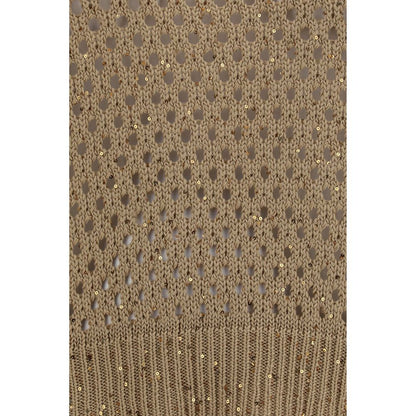 Sudadera de algodón beige Max Mara