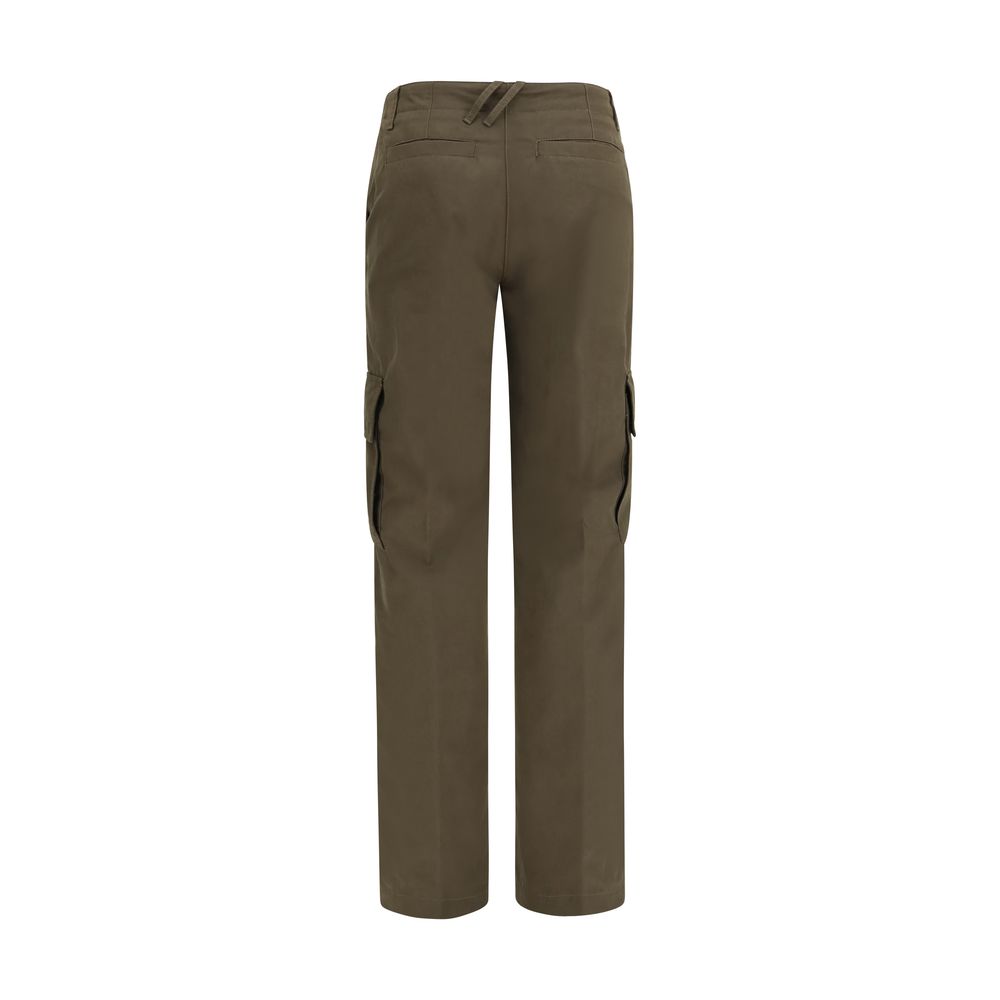 Burberry Bicolor Cotton Cargo Trousers With Regular Fit