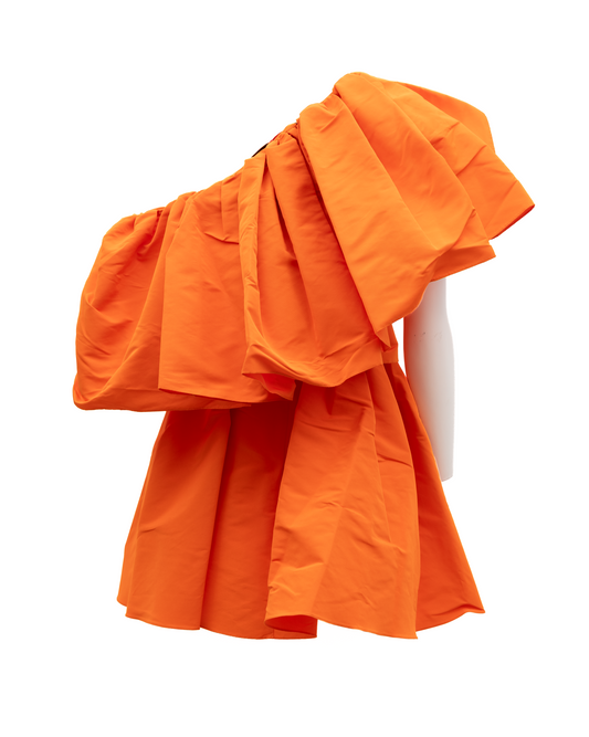 Robe de cocktail orange pour femme Alexander McQueen