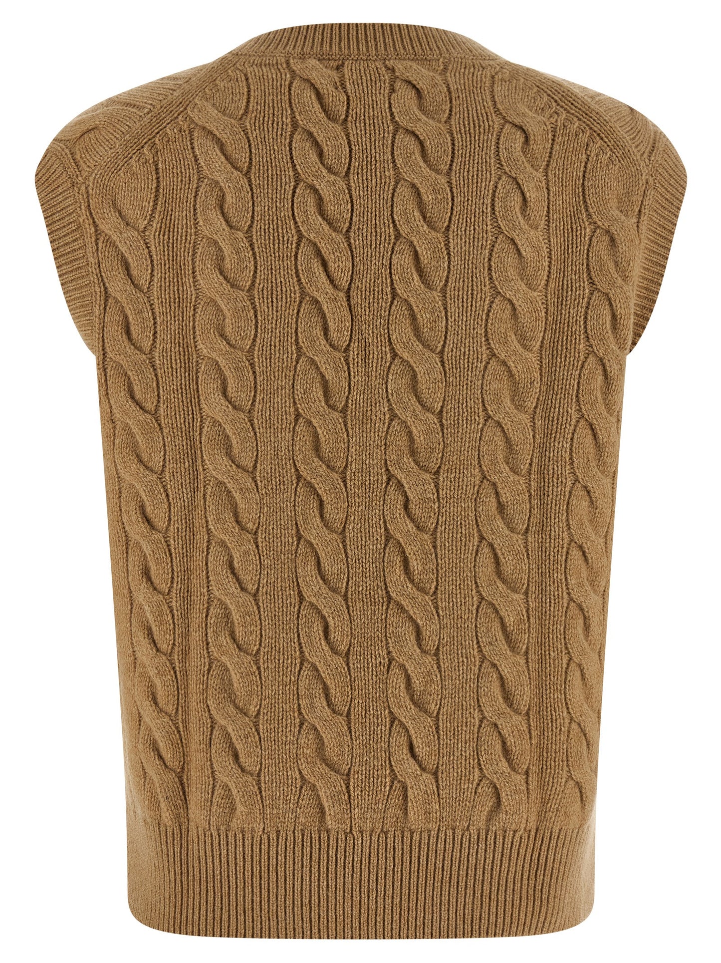 Polo Ralph Lauren Chaqueta Sin Mangas De Lana Beige