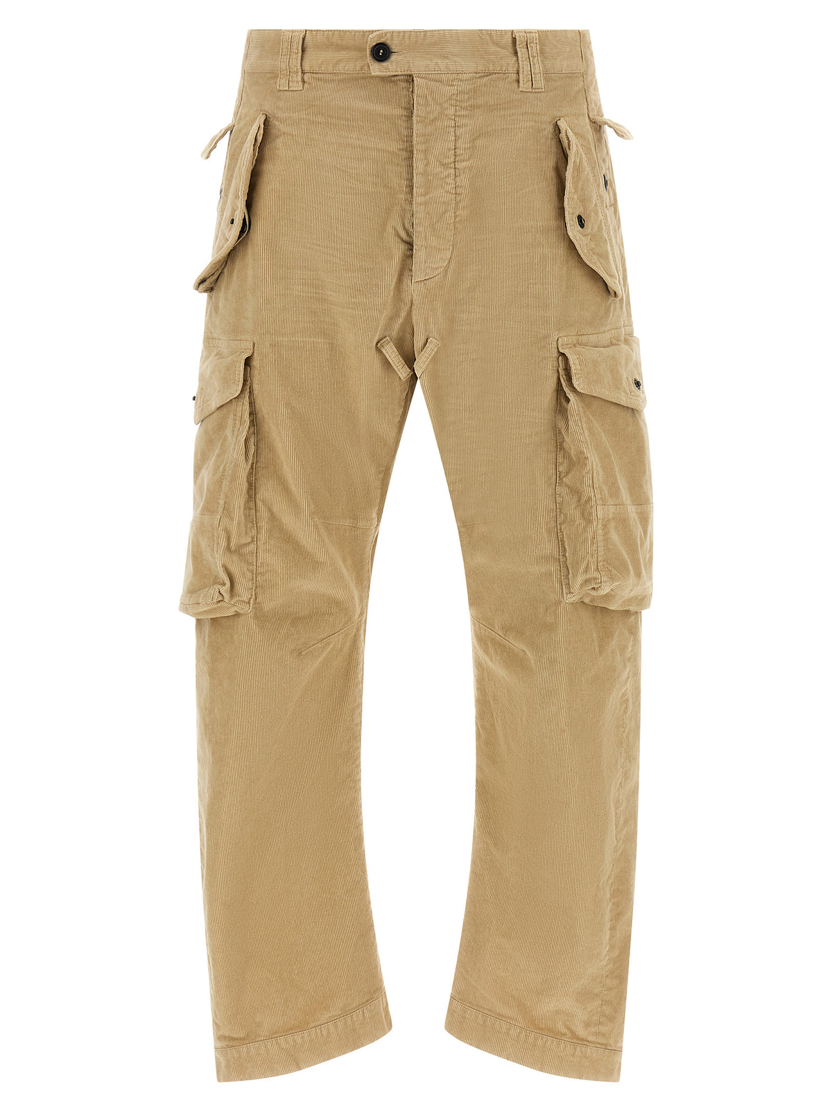 Pantalones Cargo Dsquared² De Algodón Beige Relajados
