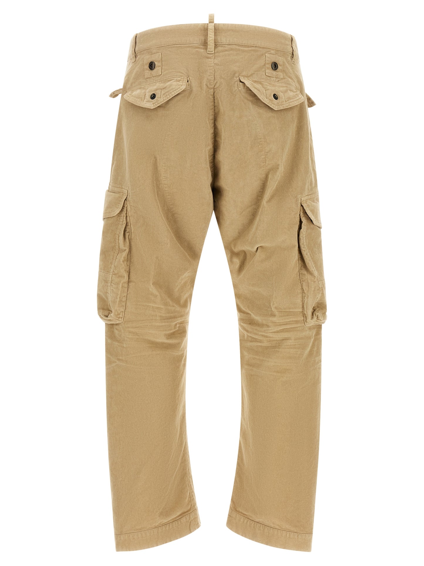 Pantalones Cargo Dsquared² De Algodón Beige Relajados