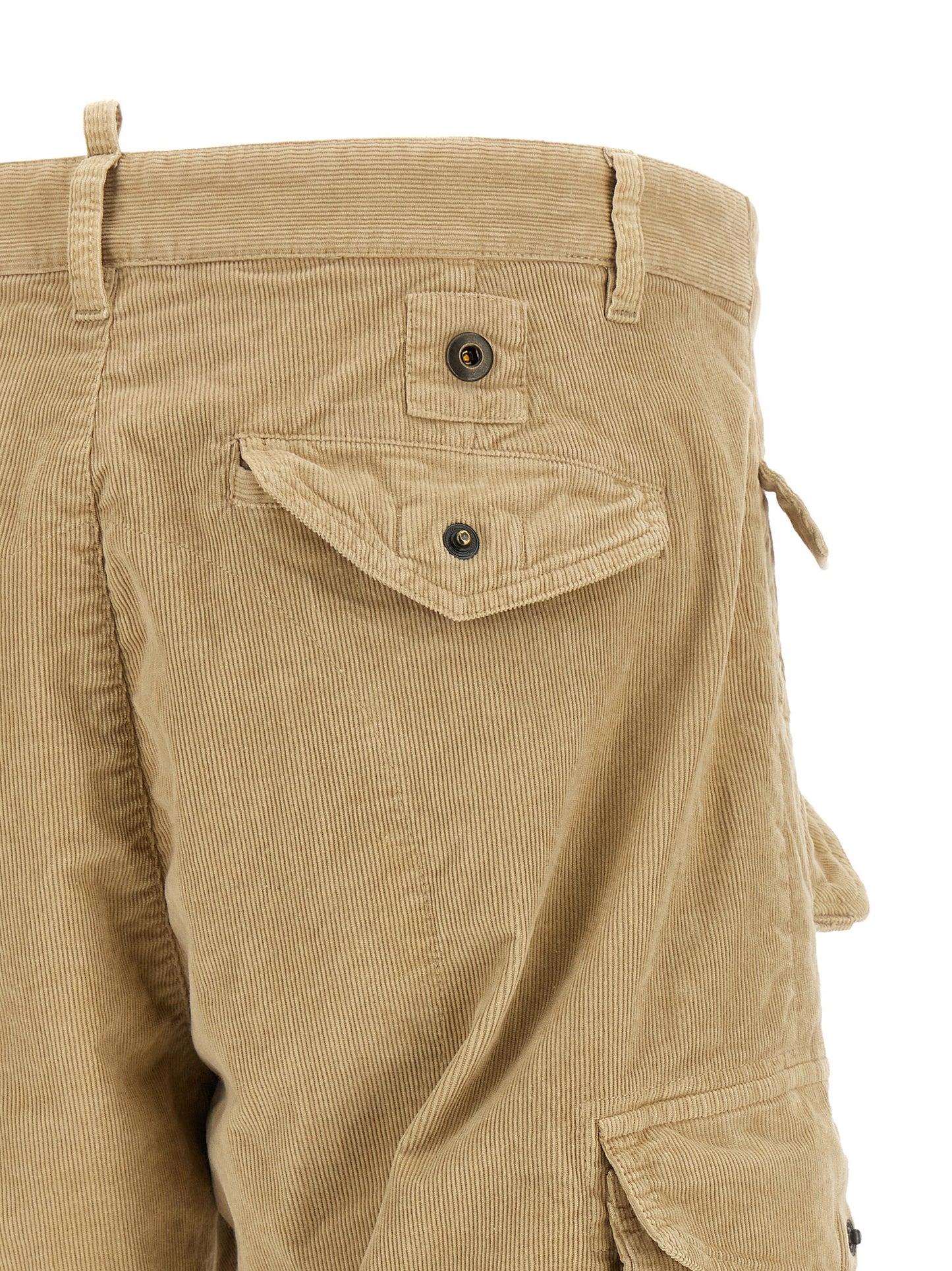 Pantalones Cargo Dsquared² De Algodón Beige Relajados