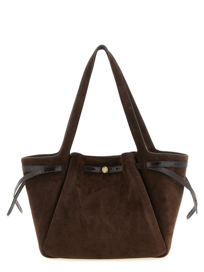Bolso tote de cuero bovino marrón Tory Burch