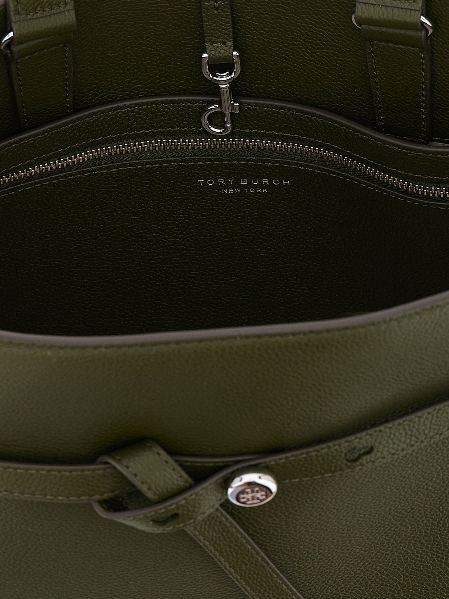 Bolso de mano Tory Burch bicolor de piel de vacuno