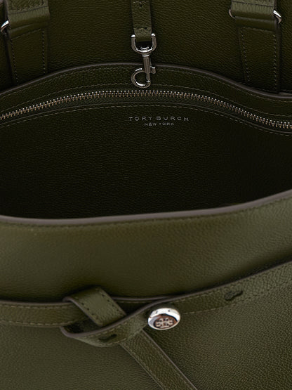 Bolso de mano Tory Burch bicolor de piel de vacuno