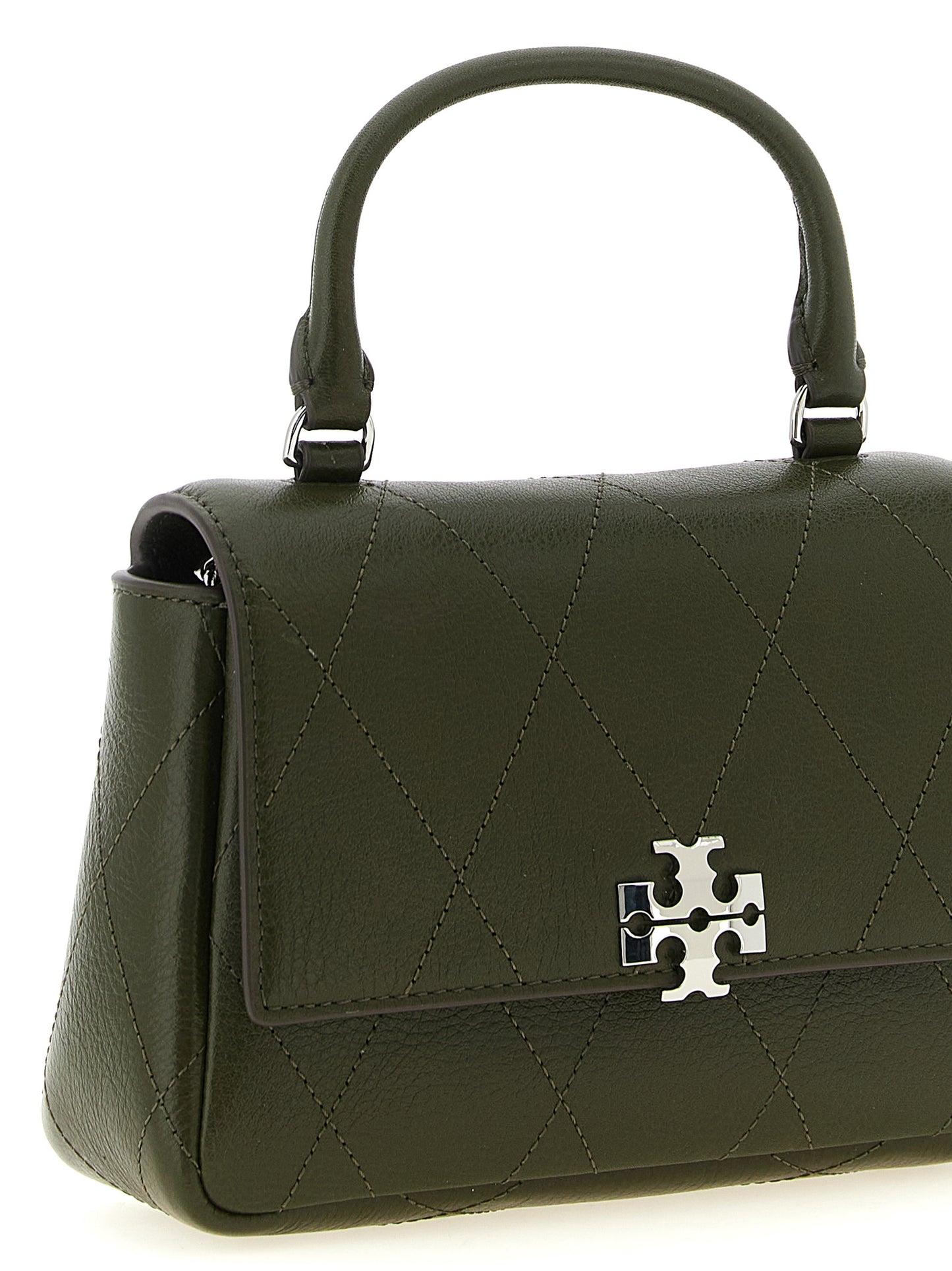 Bolso de mano Tory Burch bicolor de piel de vaca