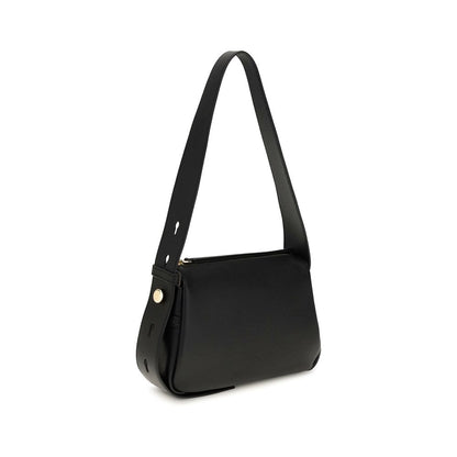 Bolso de hombro Tory Burch Bos Taurus de piel de becerro negra
