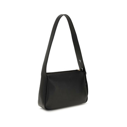 Bolso de hombro Tory Burch Bos Taurus de piel de becerro negra