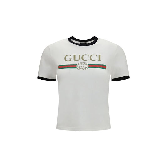 Camiseta Gucci de algodón blanco