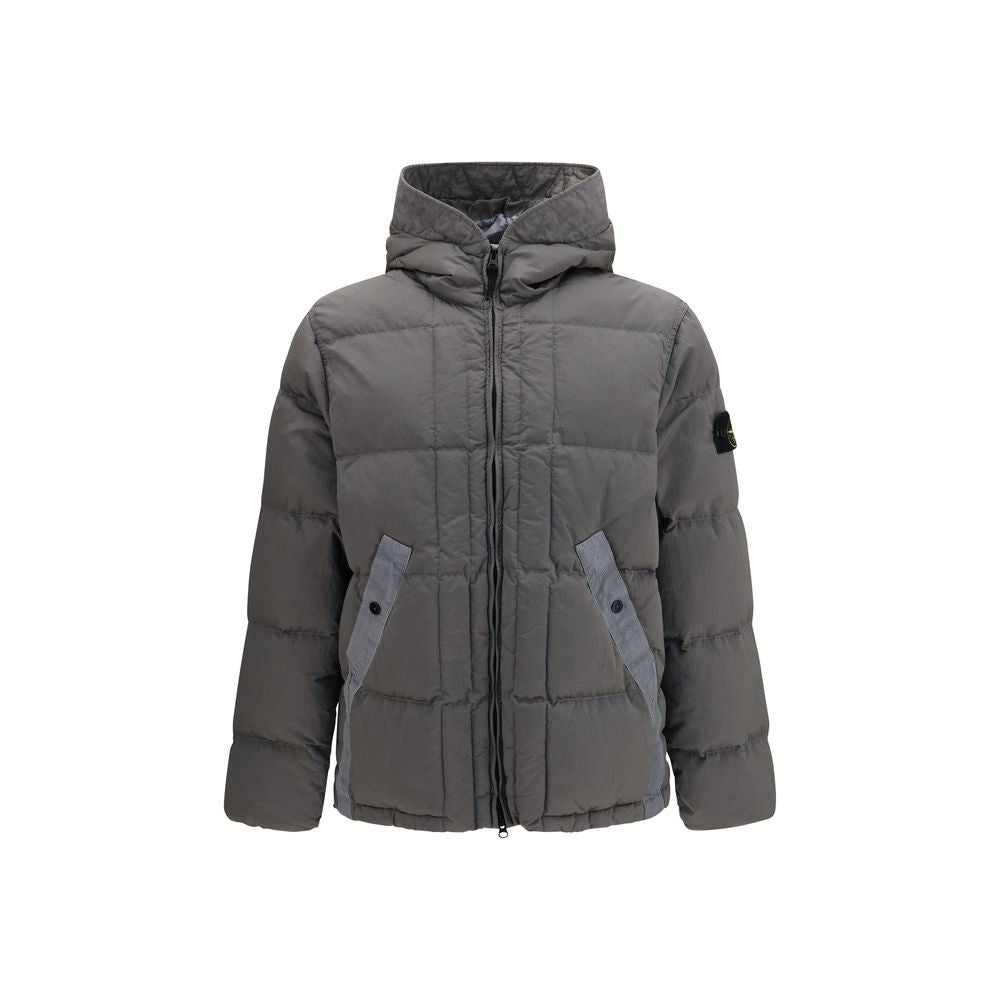 Veste Stone Island en polyamide gris