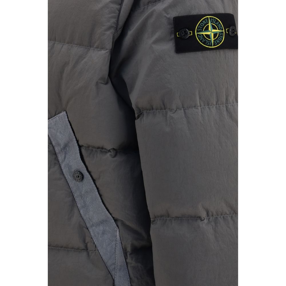 Veste Stone Island en polyamide gris