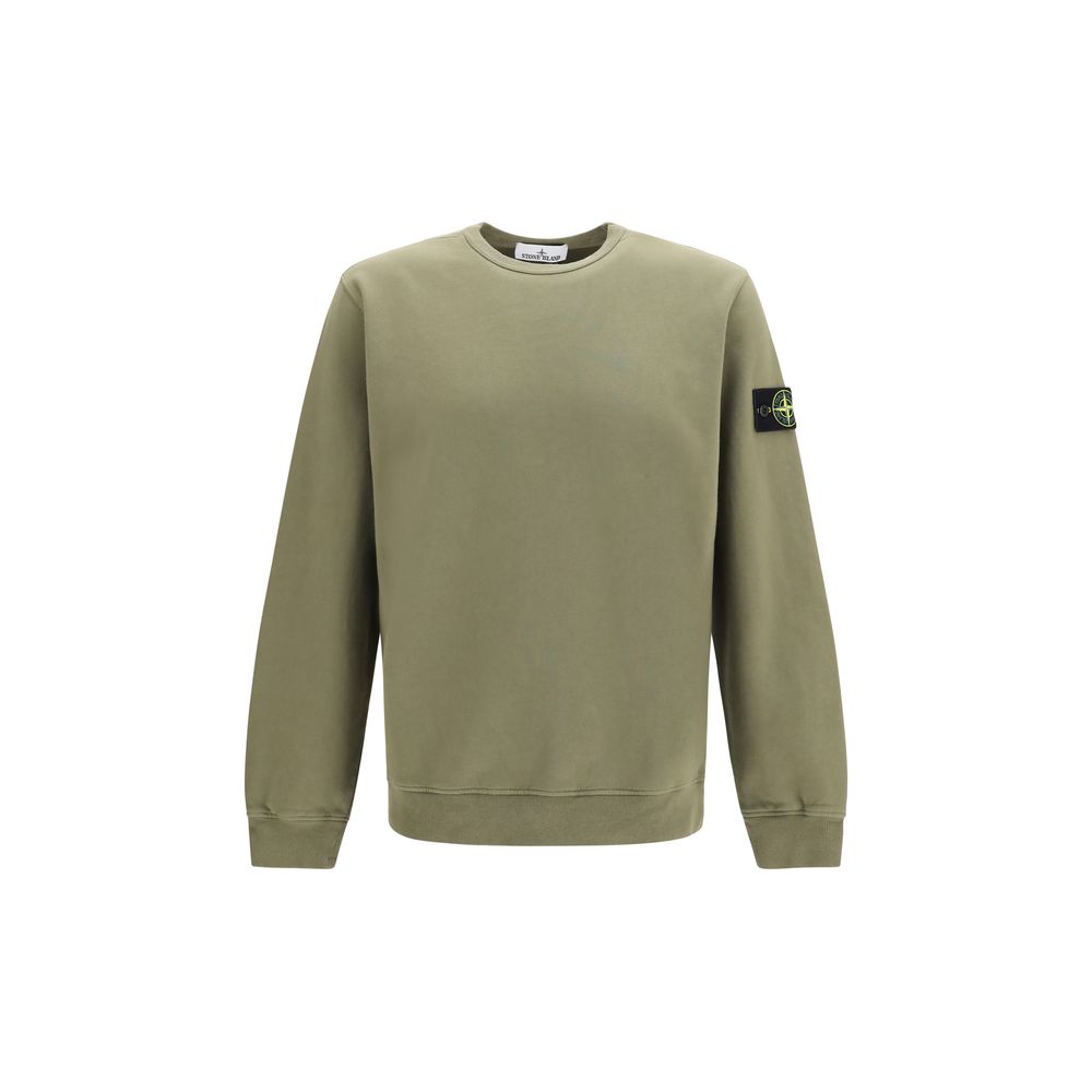 Stone Island Bicore Cotton Sweatshirt With Technical Construction