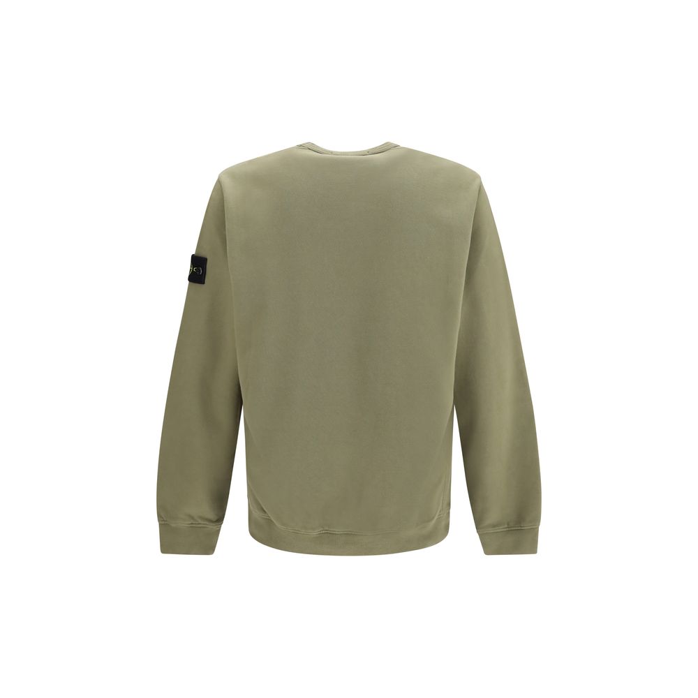 Stone Island Bicore Cotton Sweatshirt With Technical Construction