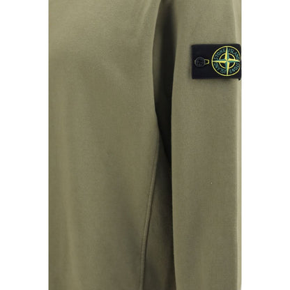 Stone Island Bicore Cotton Sweatshirt With Technical Construction