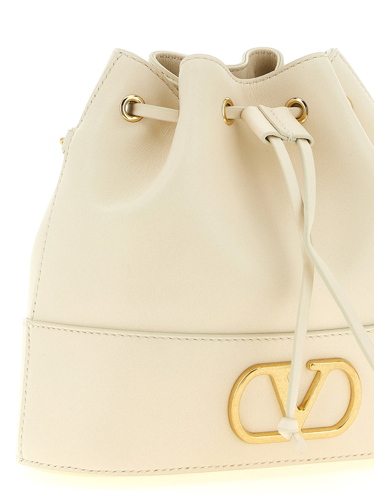 Sac bandoulière Valentino Garavani en cuir d'agneau blanc
