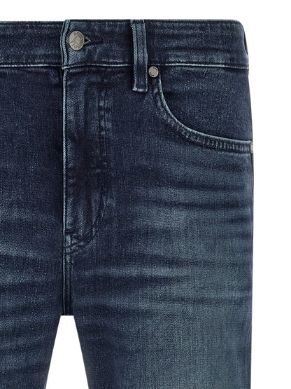 Jeans ajustés en coton bleu Hugo Boss modèle C-Delaware