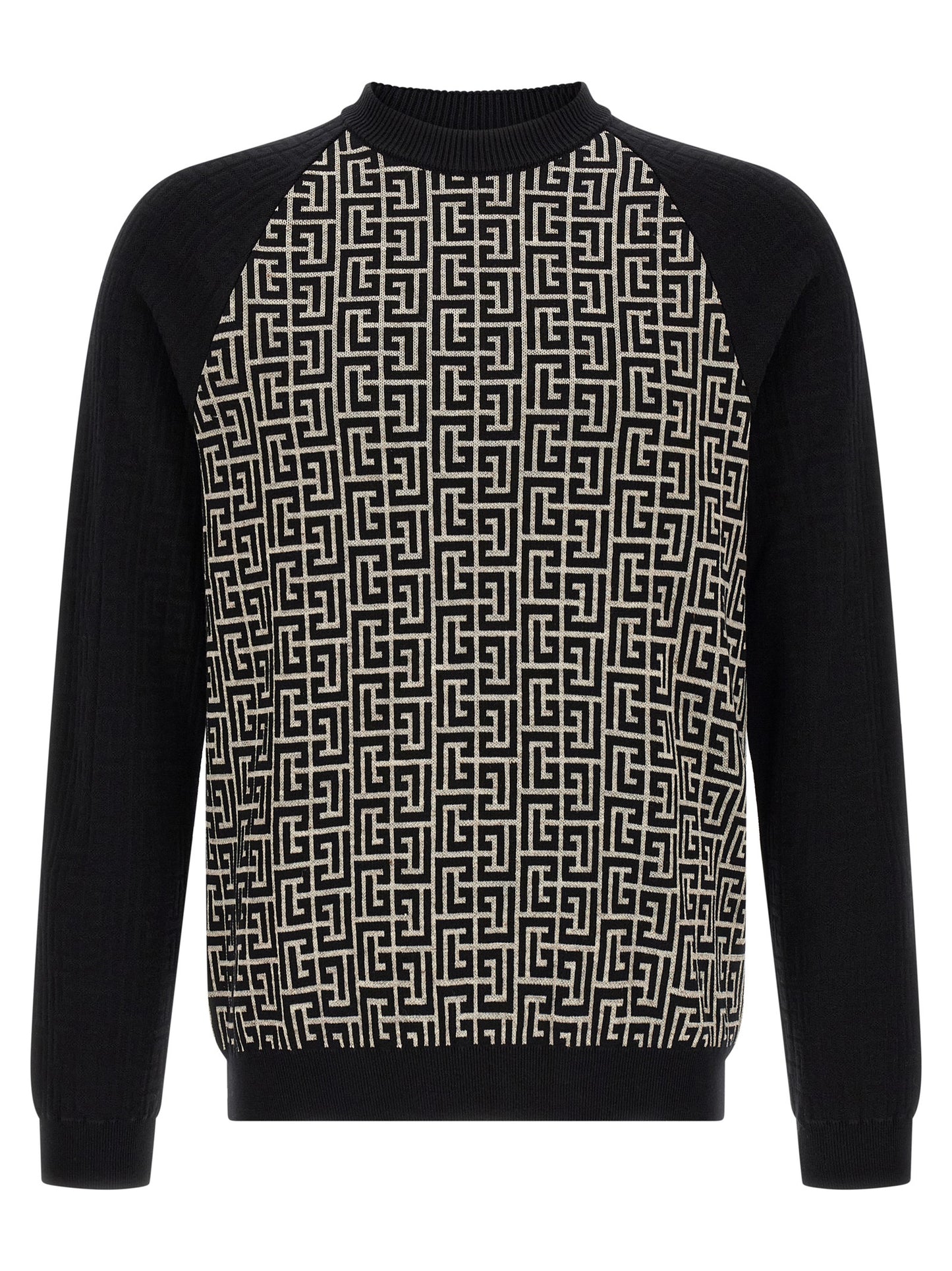 Cardigan Balmain De Algodón Con Diseño Bicolar Equilibrado